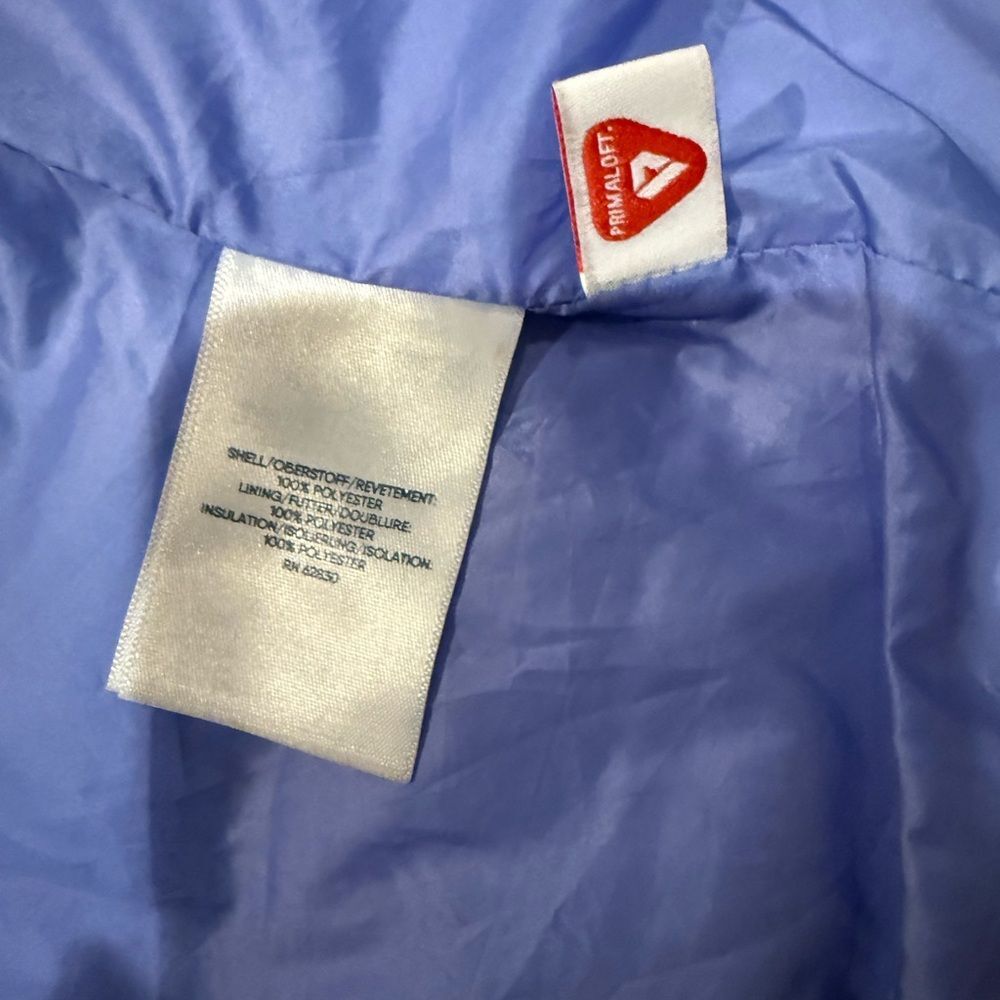 Lands' End Lavender Purple Girls Lg (10-12) Quilted Puffer Full Zip Vest - Picture 10 of 11